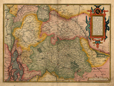 Netherlands Map By Abraham Ortelius