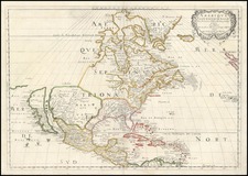 North America Map By Nicolas Sanson