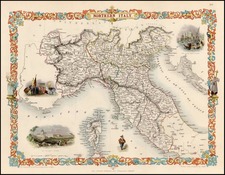 Europe, Italy, Mediterranean and Balearic Islands Map By John Tallis