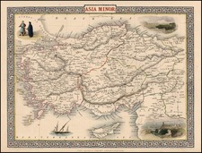 Europe, Turkey, Mediterranean, Asia, Turkey & Asia Minor and Balearic Islands Map By John Tallis