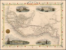 Africa and West Africa Map By John Tallis