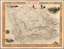 Africa and South Africa Map By John Tallis