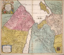 Europe, Mediterranean, Asia, Middle East, Holy Land and Balearic Islands Map By Matthaus Seutter