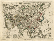 Asia and Asia Map By Alexandre Emile Lapie