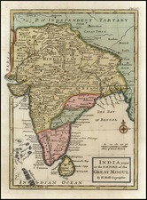 Asia and India Map By Herman Moll