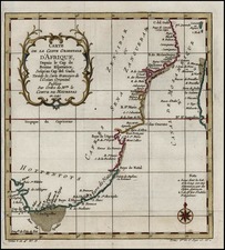 Africa and South Africa Map By Jacques Nicolas Bellin