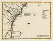 Southeast Map By Antonio Zatta