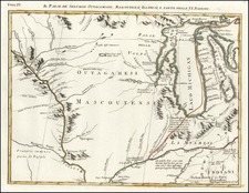 Southeast, Midwest, Plains and Canada Map By Antonio Zatta