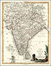 Asia and India Map By Antonio Zatta