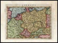 Europe, Netherlands, Poland, Baltic Countries and Germany Map By Giovanni Antonio Magini