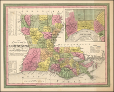 South Map By Samuel Augustus Mitchell