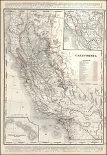 California Map By George F. Cram