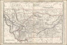 Plains and Rocky Mountains Map By George F. Cram