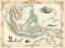 Asia, Southeast Asia and Philippines Map By John Tallis