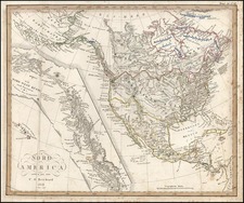 Alaska, Hawaii, North America and Canada Map By Christian Gottlieb Reichard