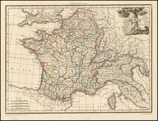 Europe, Europe and France Map By Conrad Malte-Brun