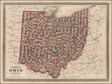 Midwest Map By Alvin Jewett Johnson