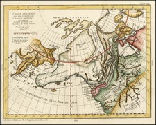 World, Polar Maps, North America and Canada Map By Denis Diderot / Didier Robert de Vaugondy