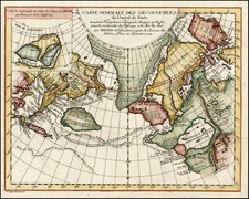 Alaska, Asia, Russia in Asia and Canada Map By Denis Diderot / Didier Robert de Vaugondy
