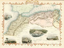 Africa and North Africa Map By John Tallis