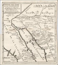 Southwest, Mexico, Baja California and California Map By Fr. Eusebio Kino / Inselin