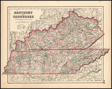 South Map By Joseph Hutchins Colton