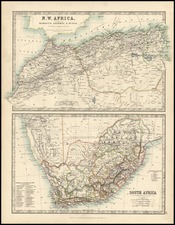 Africa and Africa Map By W. & A.K. Johnston