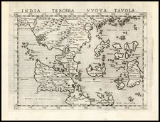 Asia, China, India and Southeast Asia Map By Girolamo Ruscelli