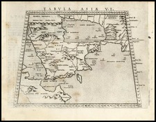 Asia and Middle East Map By Girolamo Ruscelli