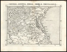 Europe and Italy Map By Girolamo Ruscelli