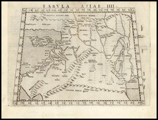 Europe, Mediterranean, Asia, Middle East, Holy Land and Balearic Islands Map By Girolamo Ruscelli