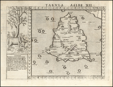 India Map By Girolamo Ruscelli