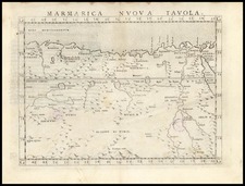 Africa and North Africa Map By Girolamo Ruscelli