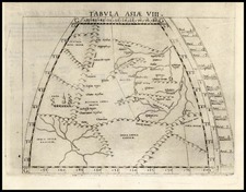 India and Central Asia & Caucasus Map By Girolamo Ruscelli