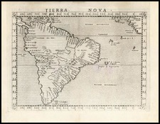 South America Map By Girolamo Ruscelli