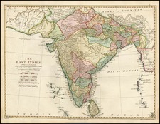 Asia, India and Central Asia & Caucasus Map By John Blair