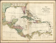 South, Southeast, Caribbean and Central America Map By John Blair