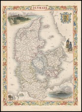 Europe and Scandinavia Map By John Tallis