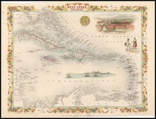 Caribbean Map By John Tallis