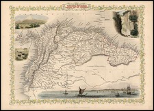 South America Map By John Tallis