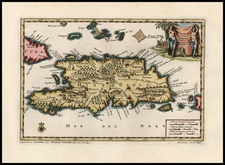 Caribbean Map By Pieter van der Aa