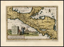 Mexico and Central America Map By Pieter van der Aa