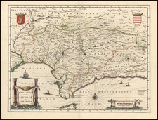 Spain Map By Willem Janszoon Blaeu