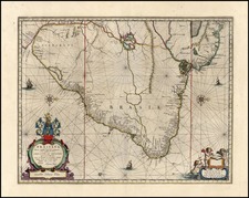 South America Map By Willem Janszoon Blaeu