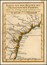 Florida Map By Jacques Nicolas Bellin