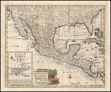 Texas, Plains, Southwest and California Map By Emanuel Bowen