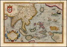 Asia, Southeast Asia, Philippines, Australia & Oceania, Australia and Oceania Map By Abraham Ortelius