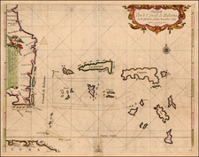 Florida, Southeast and Caribbean Map By Arent Roggeveen / Jacobus Robijn