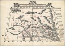 Europe, Russia, Ukraine, Asia, Central Asia & Caucasus, Middle East and Russia in Asia Map By Bernardus Sylvanus