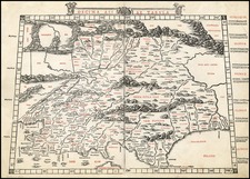 Asia, India and Central Asia & Caucasus Map By Bernardus Sylvanus